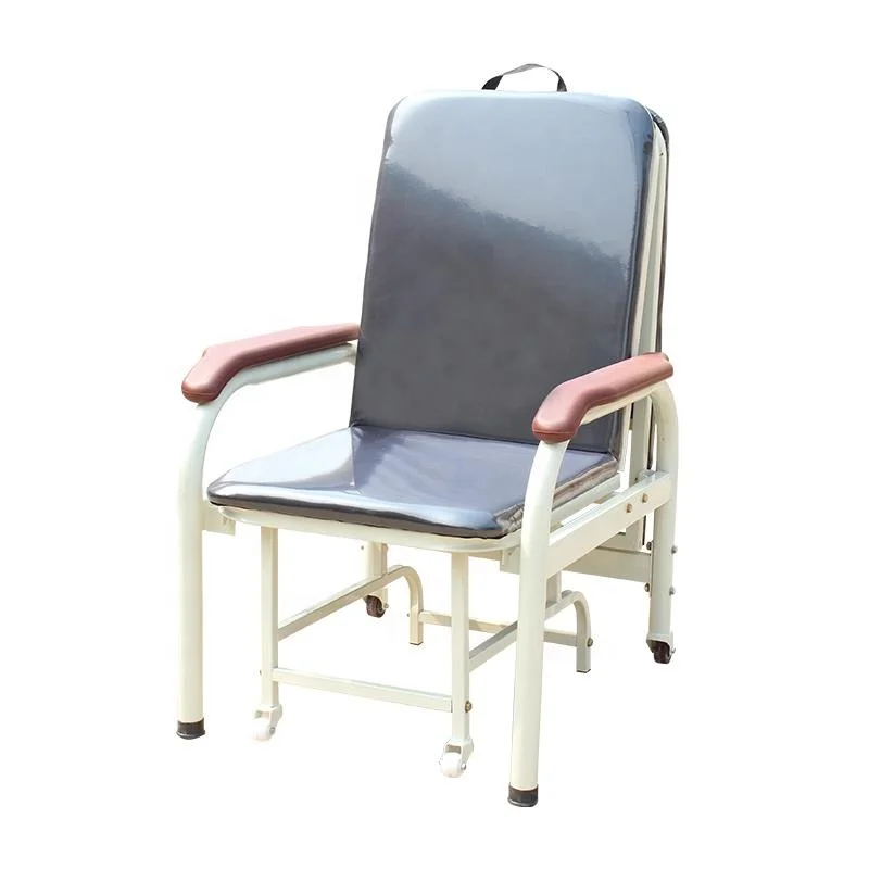 Convertible Attendant Chair medical reclining sofa chair folding patient accompany chair