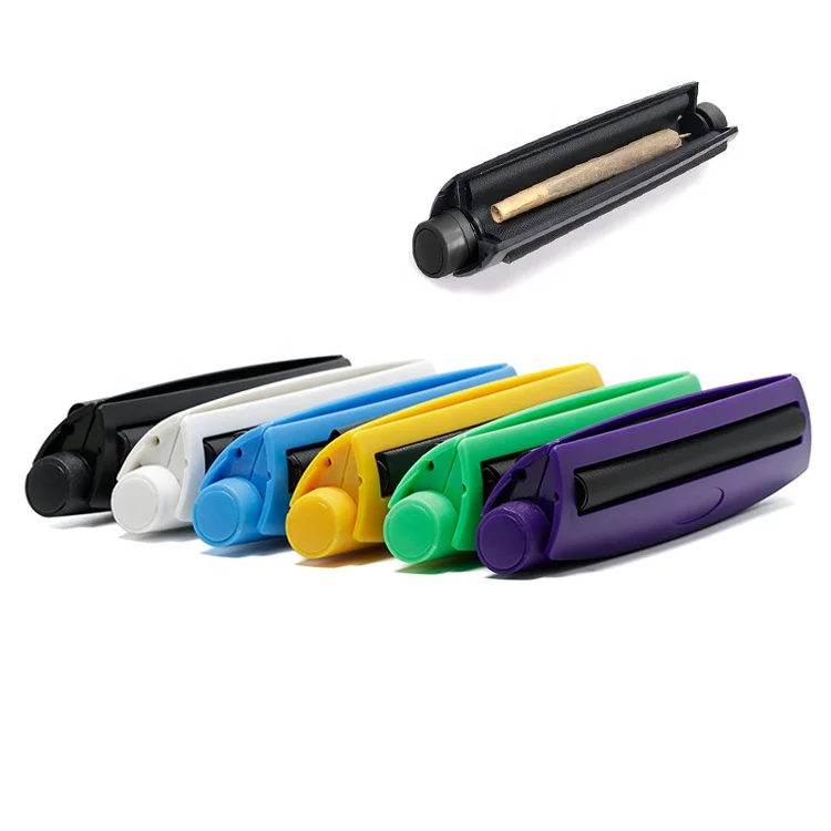 Wholesale Colorful 110mm King Size Roller Manual Handy Cigarette Make Cone Rolling Machine Cigarette Roller Custom Logo