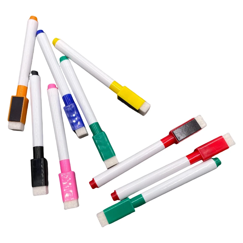 Dry Erase Marker Pens Magnetic White Board Marker Pen Board Body Marker Pen With Eraser
