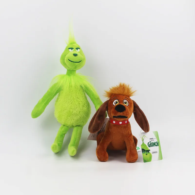 2022 Newest Movie Grinch Customized Merry Christmas Collectable Stuffed Dolls Green Soft Plush Grinch Doll for Promotion
