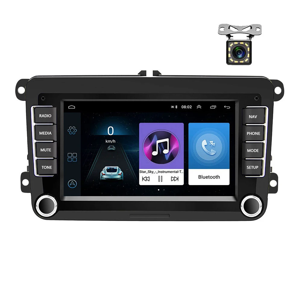 7'  For VW/PASSAT/POLO/GOLF 5 6/TOURAN  2 Din Android GPS WIFI Car Stereo Auto radio BT FM Car Android Player