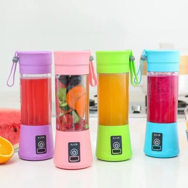 XZ567 Mini Mixer for Smoothies Personal Fresh Juice Mixer Bottle with USB and Wireless Charging mini portable juicer bottle