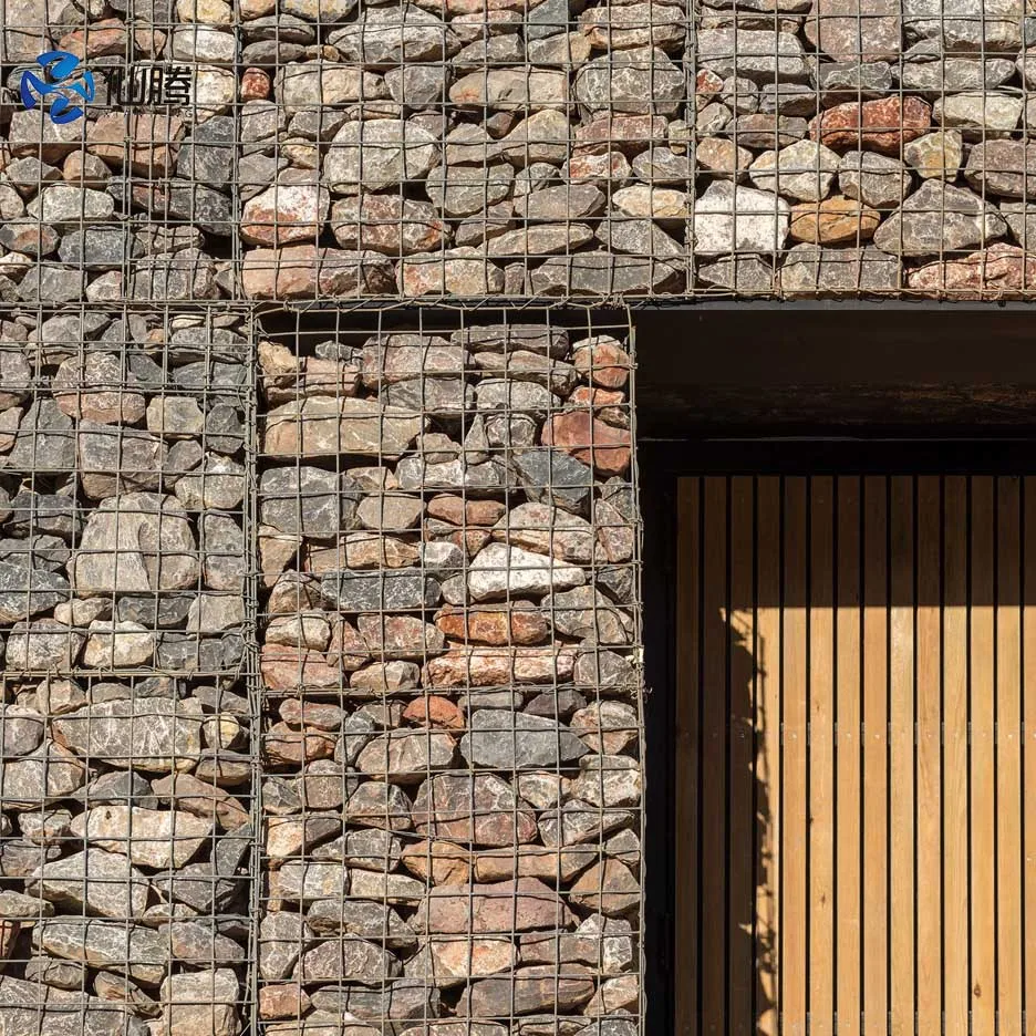 High Quality 1m*1m*2m Welded Hot-dipped Galvanized Low Carbon Steel Wire Mesh Stone Cage Connected with Spiral Ring