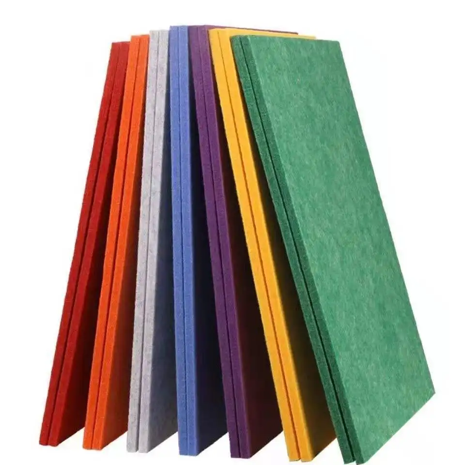 Manufacturer wholesale polyester fiber sound-absorbing board thickened acoustic felt wall panel