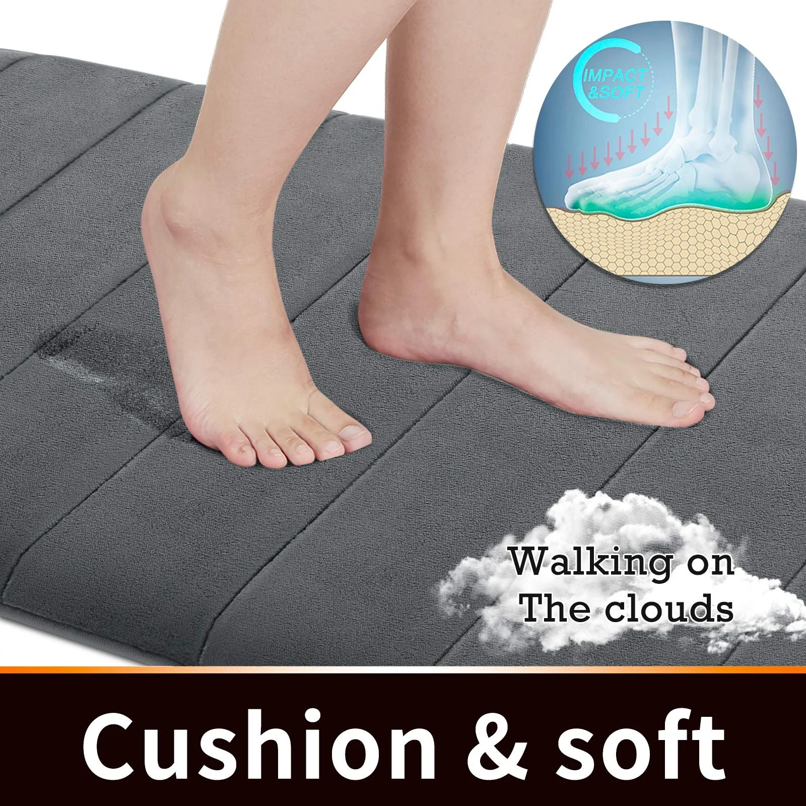 (CHAKME) Wholesale Absorbent Fancy Foot Durable Microfiber Bath Mat