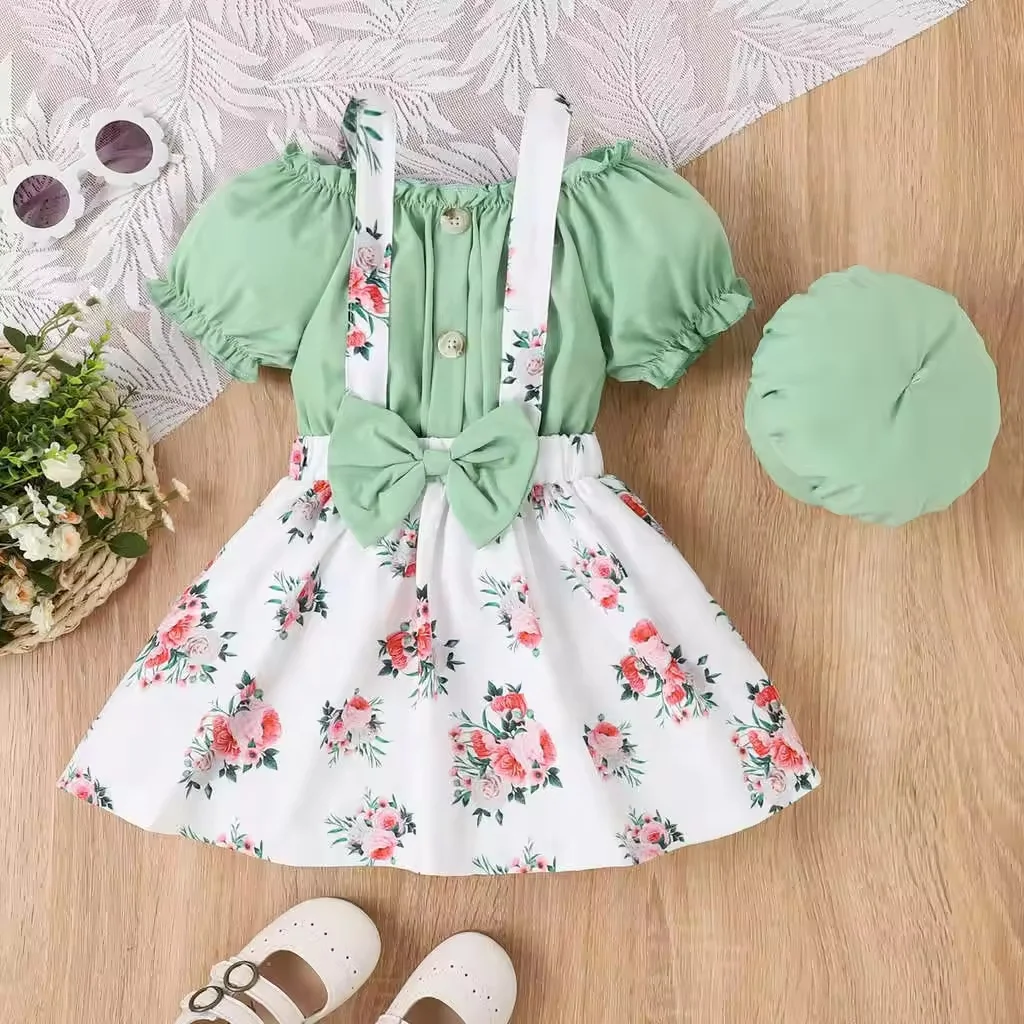 2024 Baby Girls Dress Cute summer Baby sleeveless dress Girls cotton Princess dress