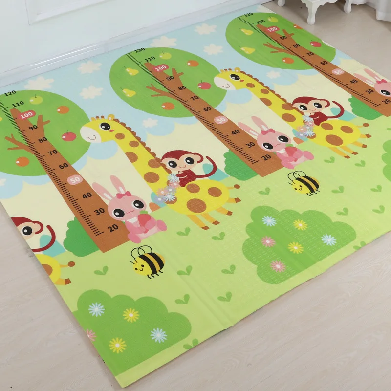 200x180x1.5cm Foldable XPE Foam Baby Play Mat Kid Playmat Crawling Children Play Mat Game Pad Educational Mat