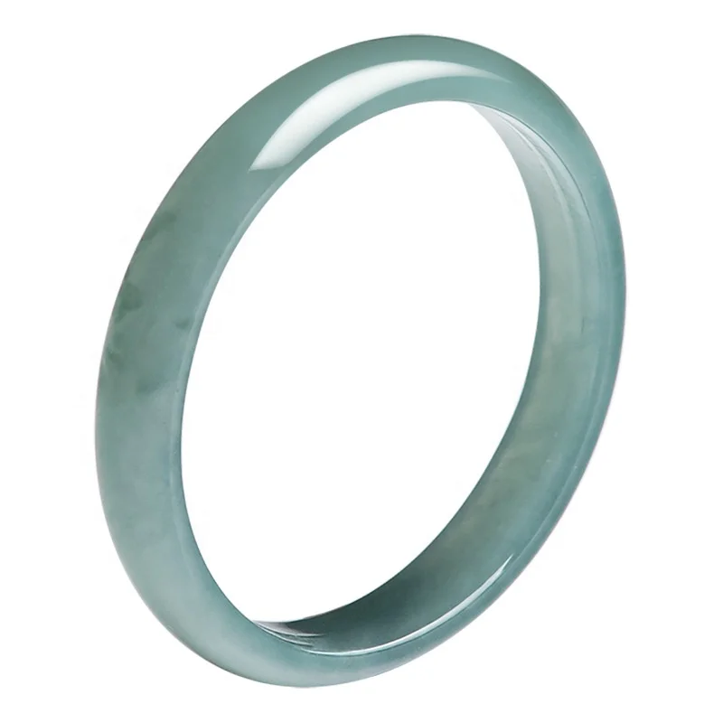 Natural Jadeite Blue Water Fashion Simplicity Rings Original Design Gift of Appraisal Certificate UNISEX JZ05