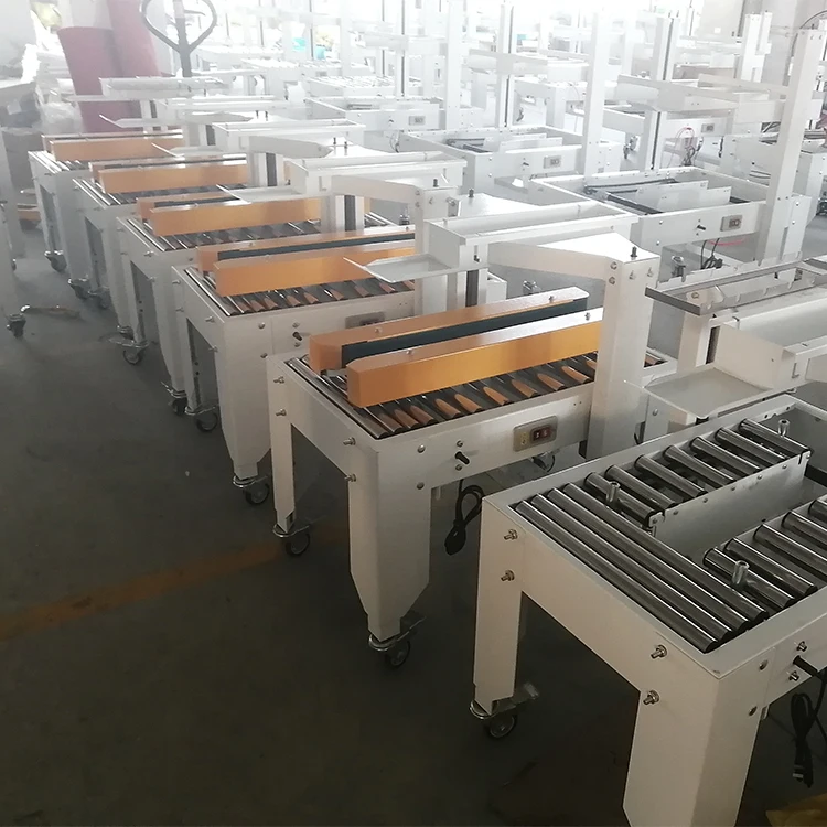 High Efficiency Semi Automatic Carton Sealer Left And Right Drive Belt Semi-Auto Case Sealing Machine Case Sealer