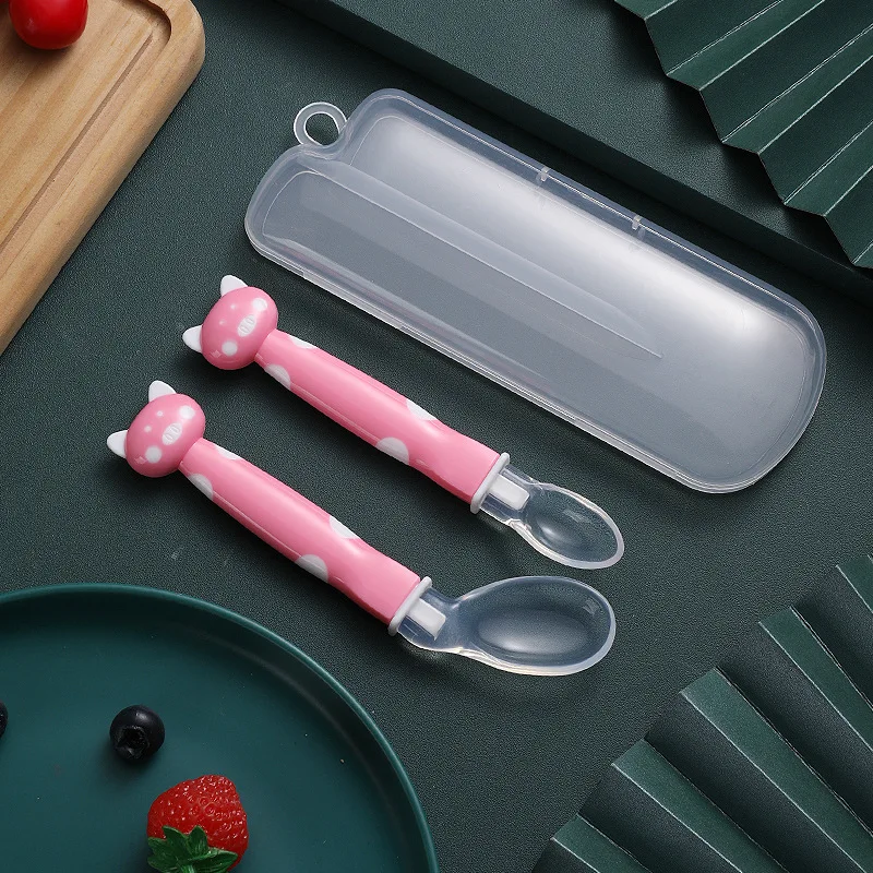 Silicone Baby Spoon Feeding Training Spoon for Baby Safety Feeding Infant Spoon For Children Kids Utensils Baby Cheap Stuff
