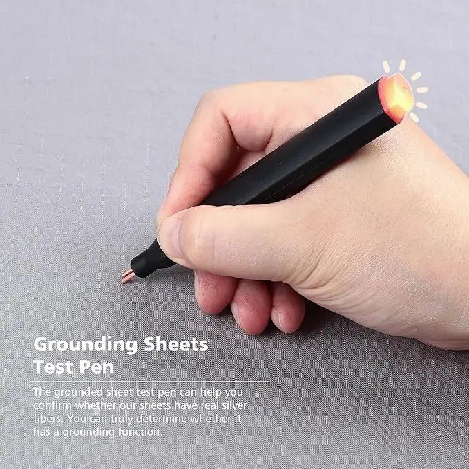 Earthing Grounding Sheet 10% silver fiber 90% Cotton Fitted Sheet Full/Twin/Queen/King Size Beds Sheets