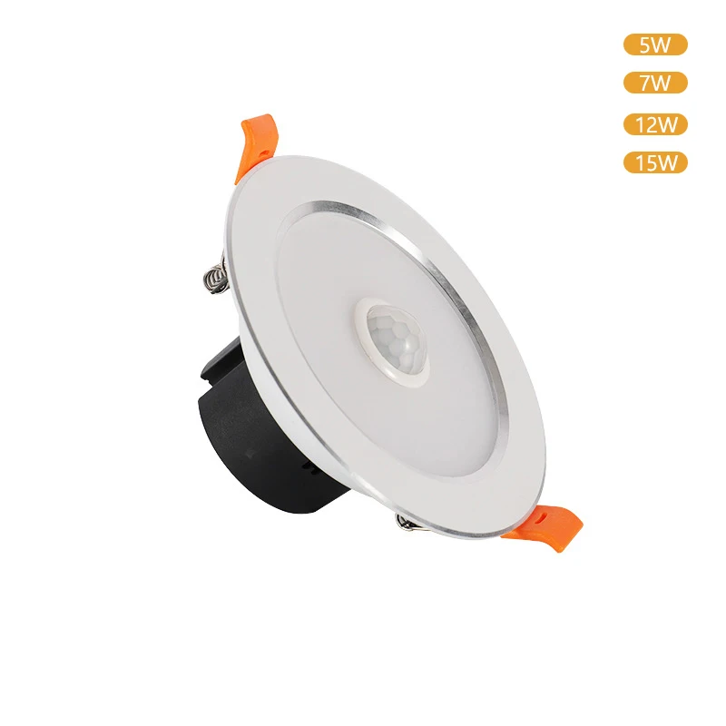 Pir Motion Sensor Down Light 7W 9W 12W 15W Infrared LED Sensor Downlight