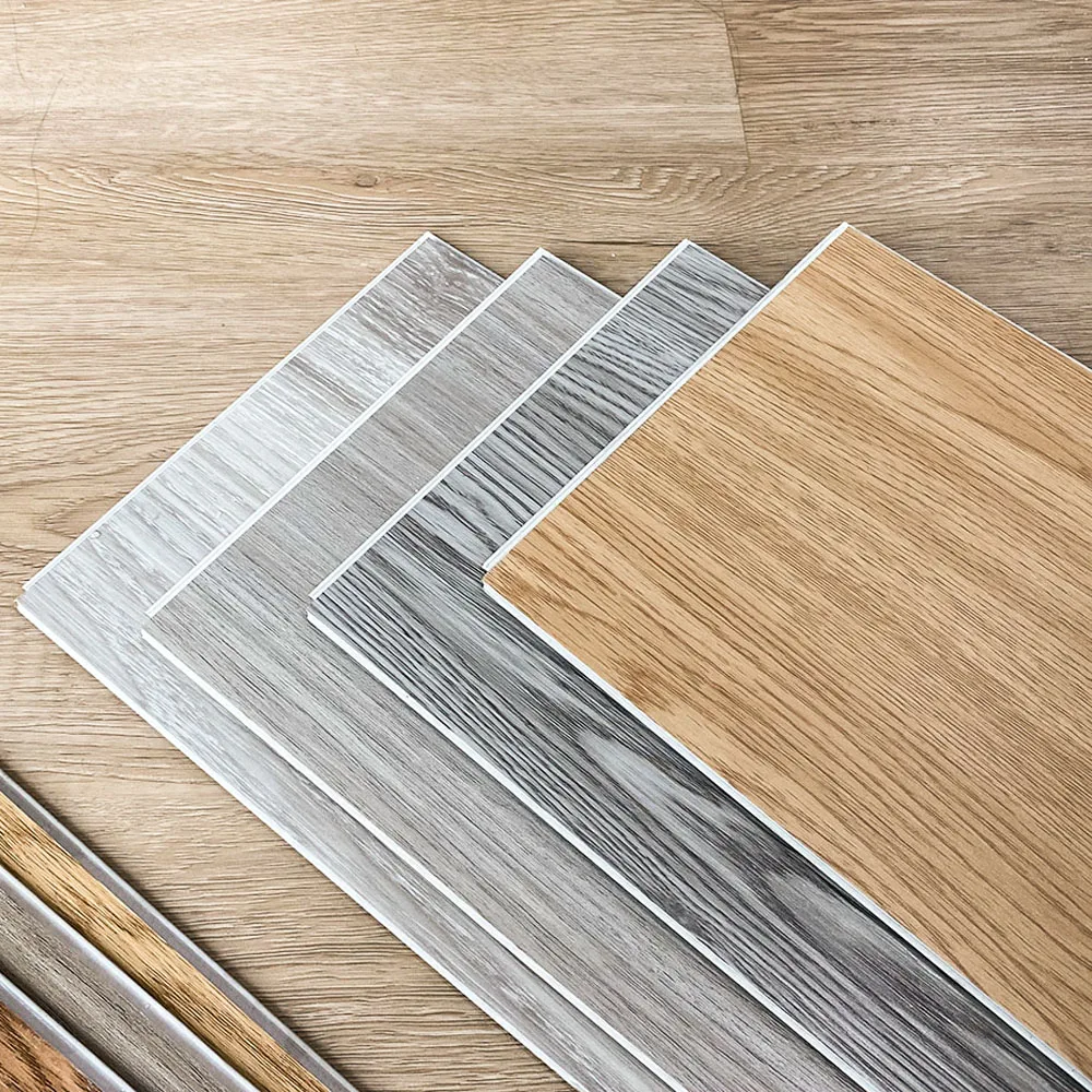 Eco-friendly Material fireproof wooden tiles floor click pvc vinyl floor spc flooring for Indoor