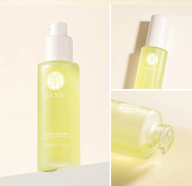 Средство для ухода за волосами JIANNI Camellia Ve эфирное масло 60 мл питательное восстанавливающее и улучшающее