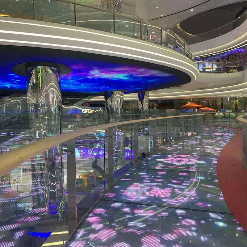 P3.9 Indoor Holographic Flexible LED Film Invisible Screen Elevator Ultra-high Transmittance in England