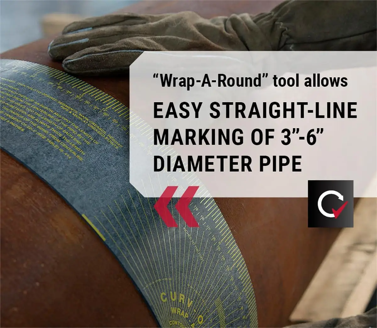 LongTai Hot selling Pipe Wrap Around, Multipurpose Pipe Measuring Tool, Flex Angle Measuring and Marking Gauge