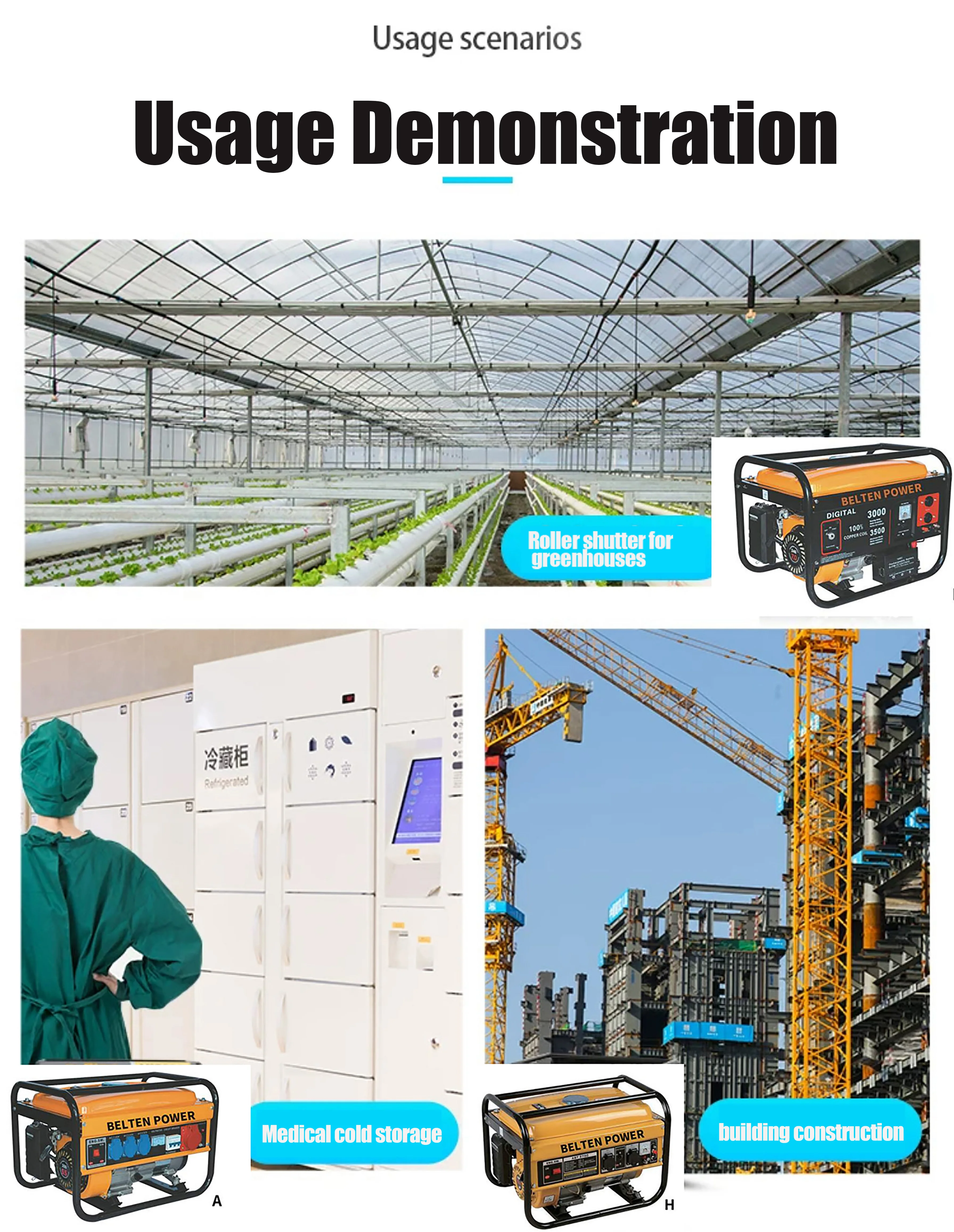 2-3KW бензиновый генератор для роликовых применений типа