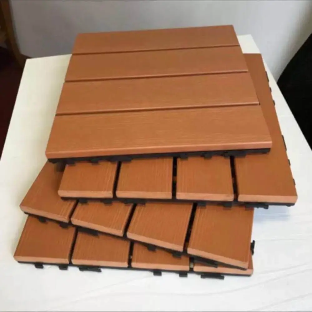 Hot seller HPW-04 hardwood flooring tiles outdoor floor tiles Wood with plastic base flooring
