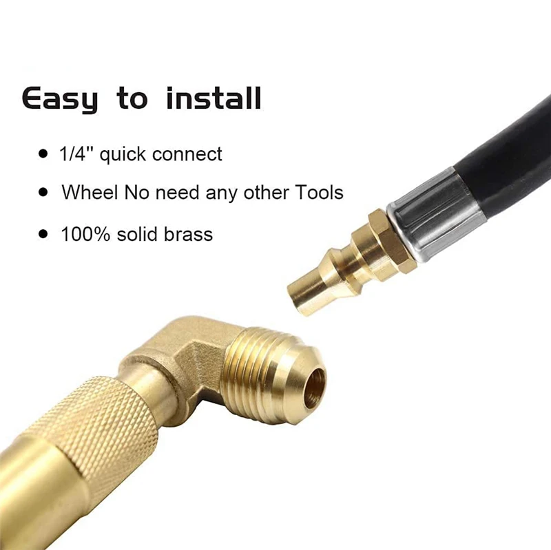 Propane Quick Connect Extension Hose with Low Pressure Regulator and Elbow Adapter for Camp Chef Stoves, Portable Fire Pits