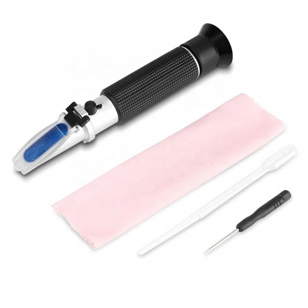 Honey Refractometer for Honey Moisture Brix and Baume 3-in-1 Uses 58-90% Brix Scale Range Honey Moisture Tester with ATC