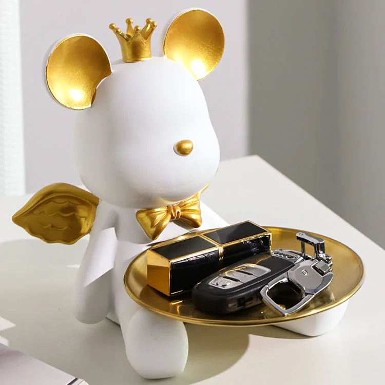 Violent Bear Key Storage Ornaments Living Room Foyer Cabinets TV Wine Cabinets Office Desk Decorations
