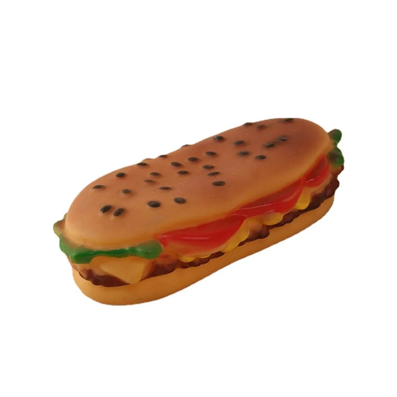 New Sesame Burgers Make Sound Bites Pet Toys Make Sound Pet Grinding Toys