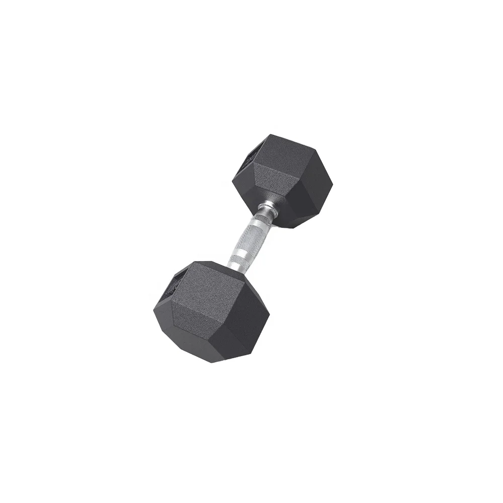 
In stock ready to ship fillable fitness 10 kg hex dumbbell rubber for sale for exercise 