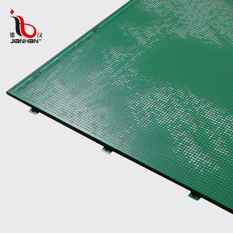 
Building exterior wall baffle green high temperature resistant outdoor decorative aluminum punching plate curtain wall 