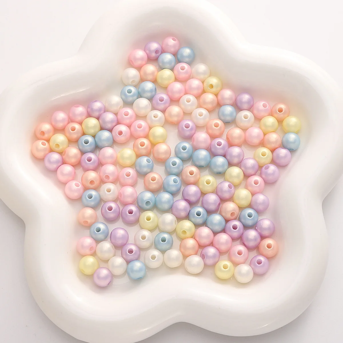 Fantasy 8mm Color  Handmade DIY Beads Loose Plastic Scattered Bracelet Necklace Jewelry Acrylic decorative beads