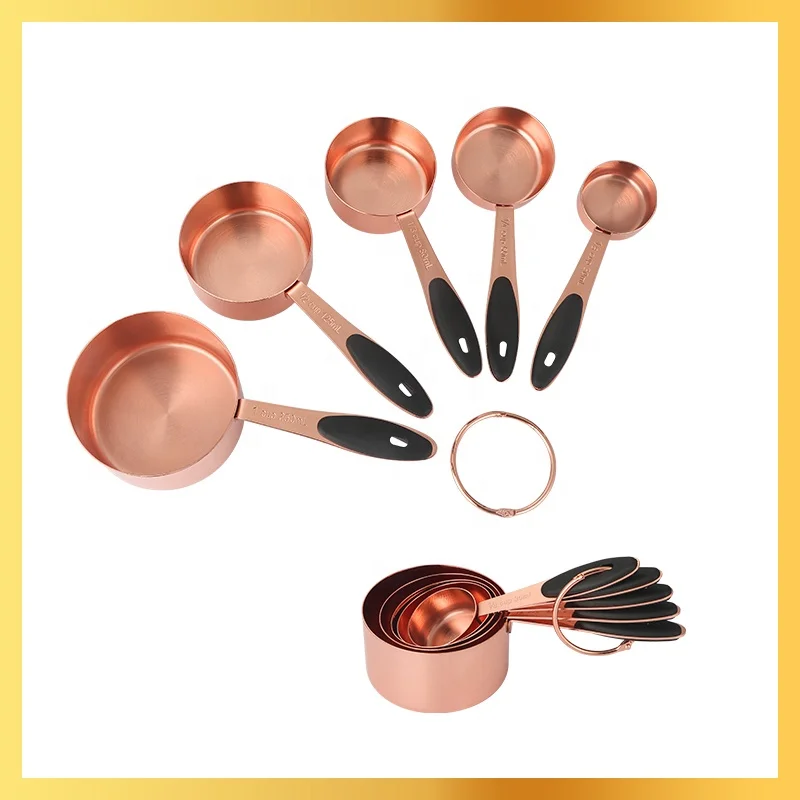 Measuringcupsset Sturdy430 из нержавеющей стали 5 штук тяжелые металлические вложенные мерный стаканчик