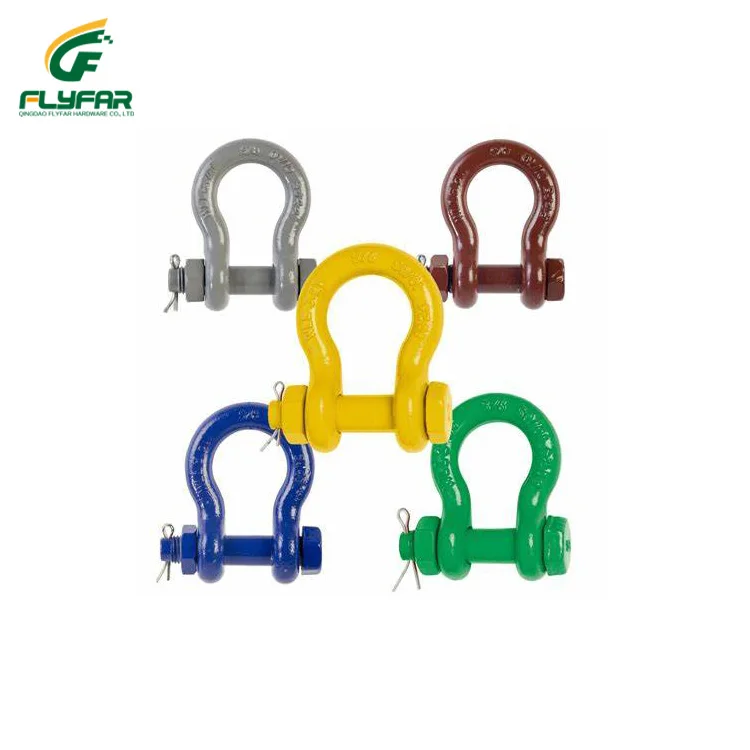 Galvanized Forged Steel Screw Pin Bow Shackle