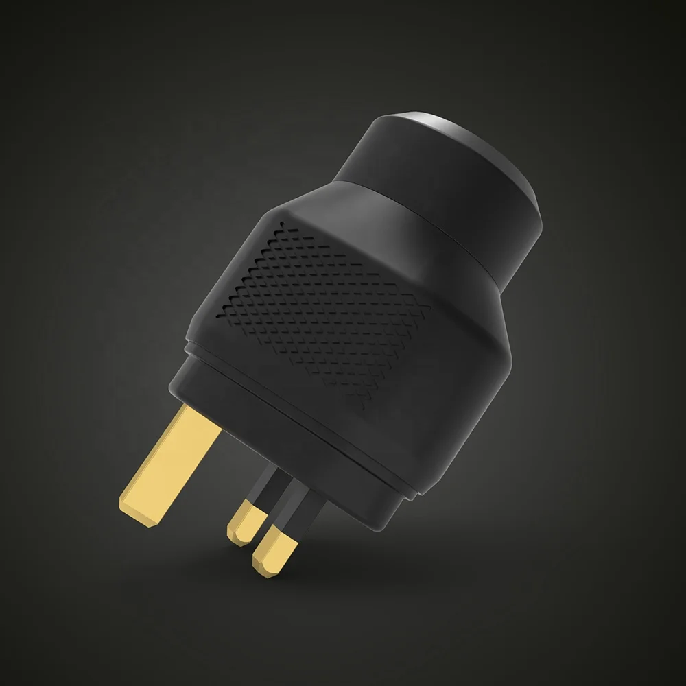 Viborg Pure Copper Gold Rhodium Silver Plated 13A Mains Power Plug UK Connectors UK Power Plugs