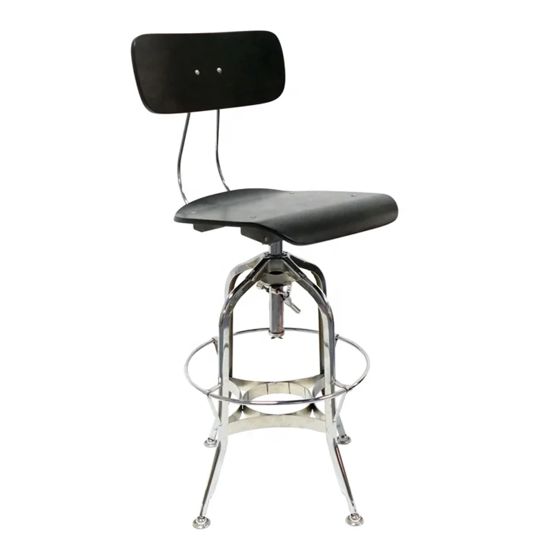 Промышленная мебель в скандинавском стиле, стальной стул Толедо, барный стул Benwood