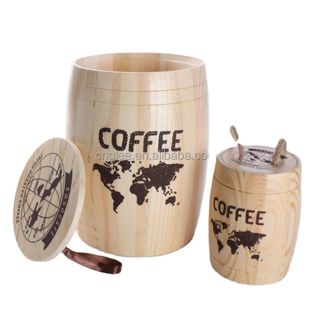 Wood Coffee Barrels wholesale/Coffee Beans Wooden Packaging Barrels