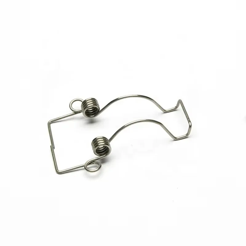 Torsion spring fixed double hook torsion spring door lock torsion spring lamp hardware irregular