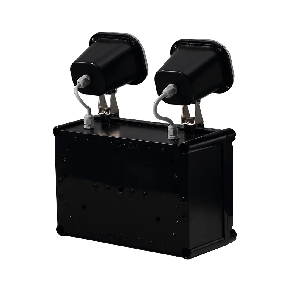 IP65 Hot Selling Rechargeable Double Heads Automatic Emergency Twin Spots Light