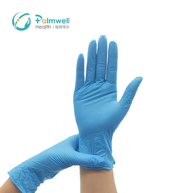examination nitrile glove nitrile gloves blue powder free the disposable nitrile gloves
