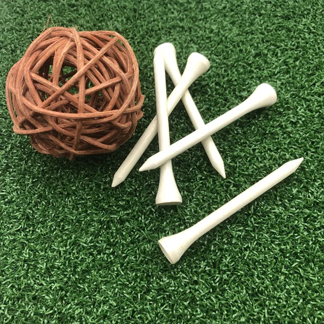 Wholesale Manufacturing Blank Golf Factory Price Colorful Bulk Bamboo Wooden Pegs Golf Tees
