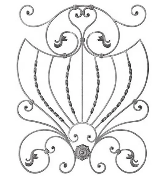 Indoor Design Window Iron Guard Security Window Grates Design Metal Flower Customized Hot Windows Surface Kind Color Powder GUA