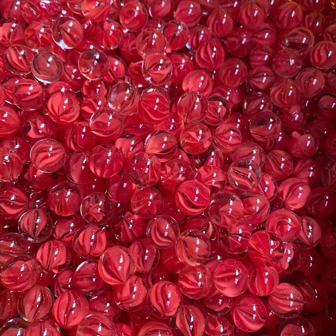 Low Price beads glass stone 16mm glass marble balls glass pony beads Toy for Chinese Checkers