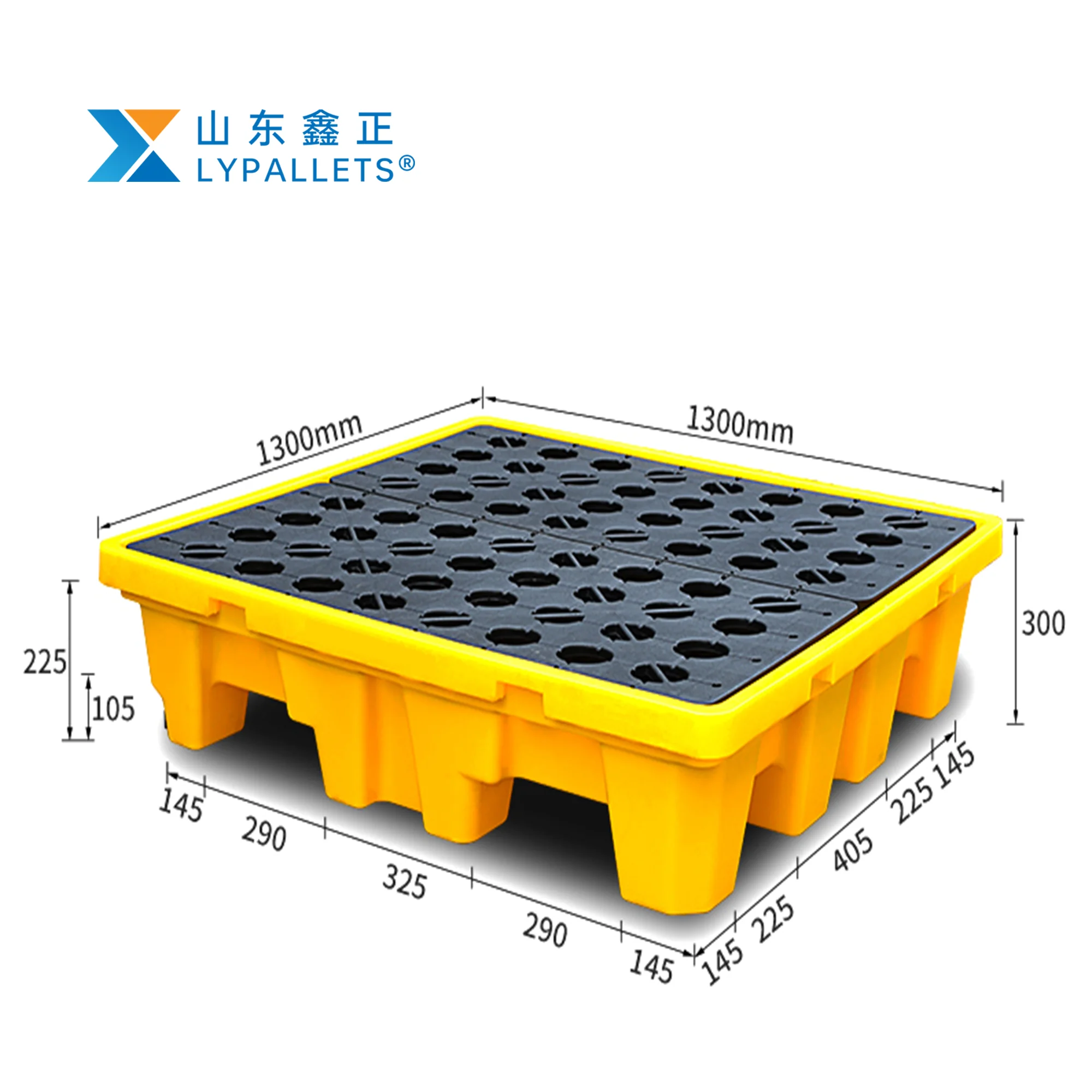 Поддон LYPALLETS 1380*1380*900 мм для хранения химикатов