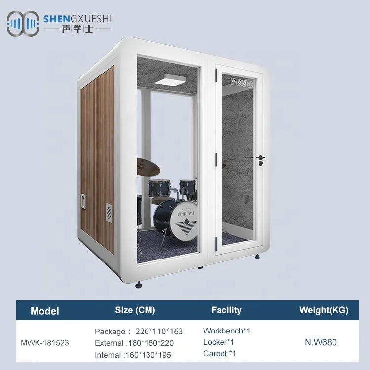 Unique Design Hot Sale Portable Movable Indoor Recording Studio Office Phone Soundproof Booth Silent Pod