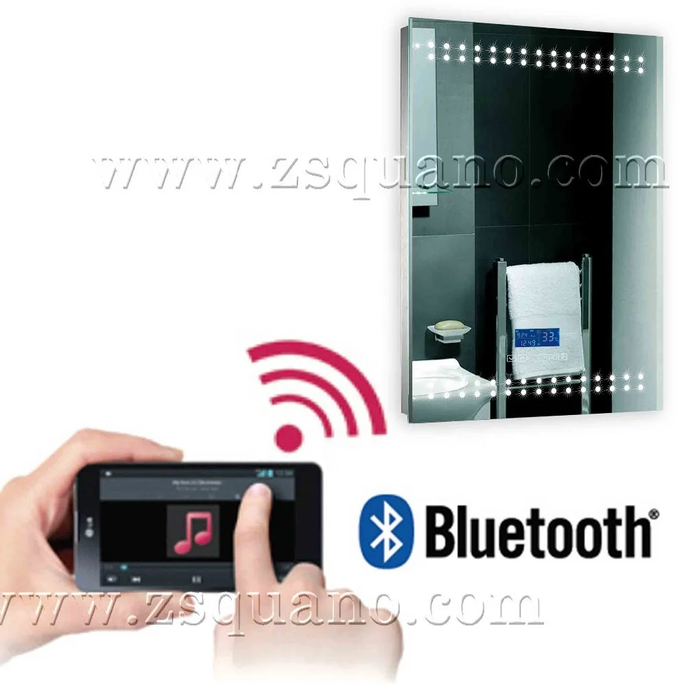 
Touch Screen LED Bathroom Mirror with Radio 