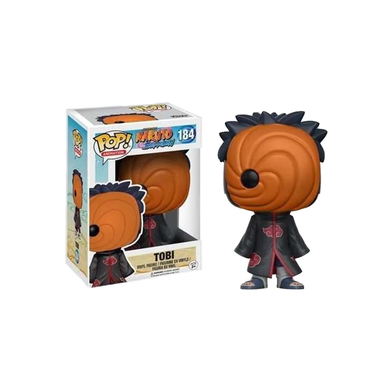  FUNKO POP героя аниме «Наруто Ураганные Хроники Тоби 184 # фигурки маска черный robe Коллекция Модель игрушки ПВХ игрушка кукла оптовая