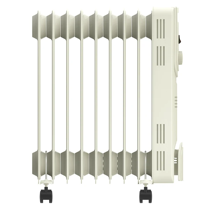 New design Electric 1500W 2000W 2500W oil filled radiator heater for home use with safety protection and wheels