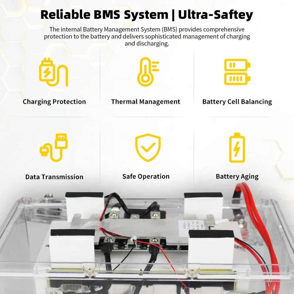 GoKWh Transparent Lifepo4 Lithium Battery 12V 50Ah 100Ah 200Ah Akku Pack for RV Boat Home