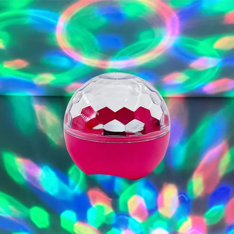 Portable Disco Ball Light with Bluetooth Speaker DJ Strobe Lights Sound Activated Party Lights for Dance Party Birthday
