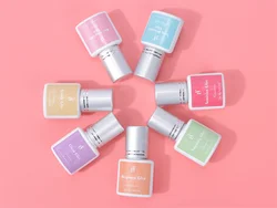 0.5s Second Custom Logo Waterproof Eyelash Extensions Glue Low Humidity Professional Fast Dry Eye Lash Extensions Adhesive Glue