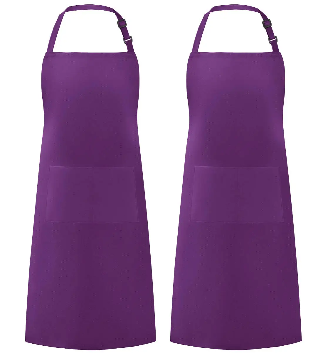 100% Cotton Kitchen Apron with an Adjustable Neck with Long Ties for Women Men Chef