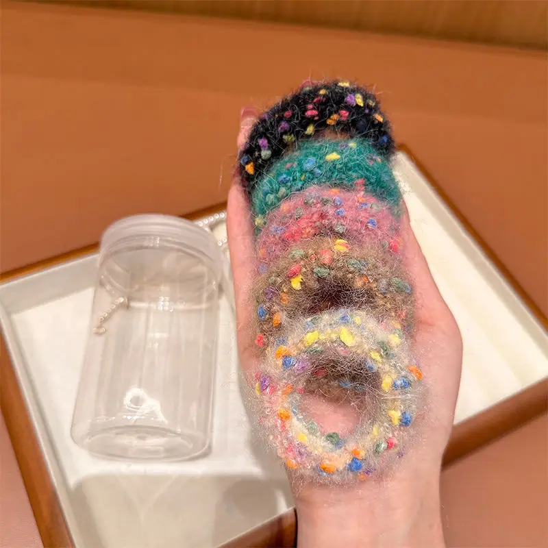 Wholesale 5PCS High Elasticity Seamless Towel Ring New Color Hair Rope Hands for Kids Girls for Hair Ties